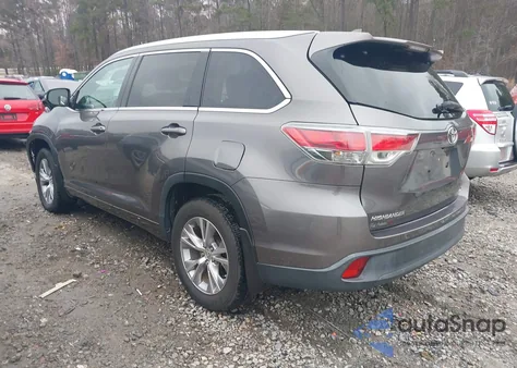 2014 Toyota Highlander Xle V6 from USA, damaged, VIN 5TDKKRFH1ES027197